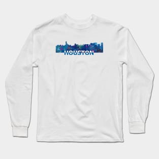 Houston Skyline Long Sleeve T-Shirt